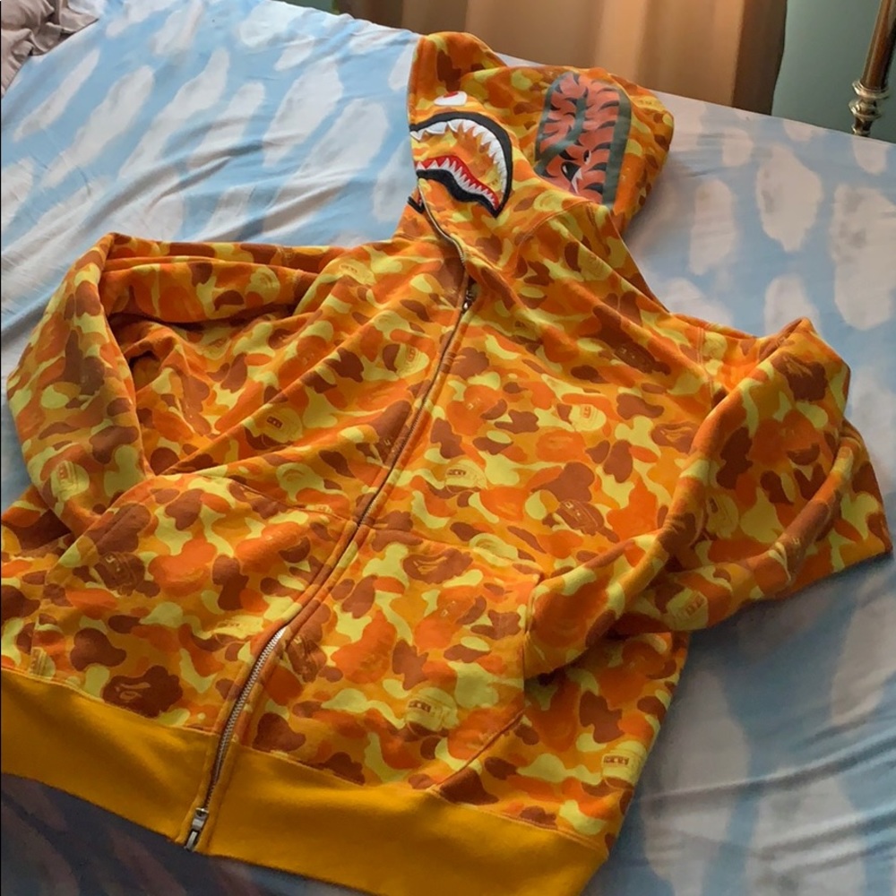 Bape zip up hoodie.